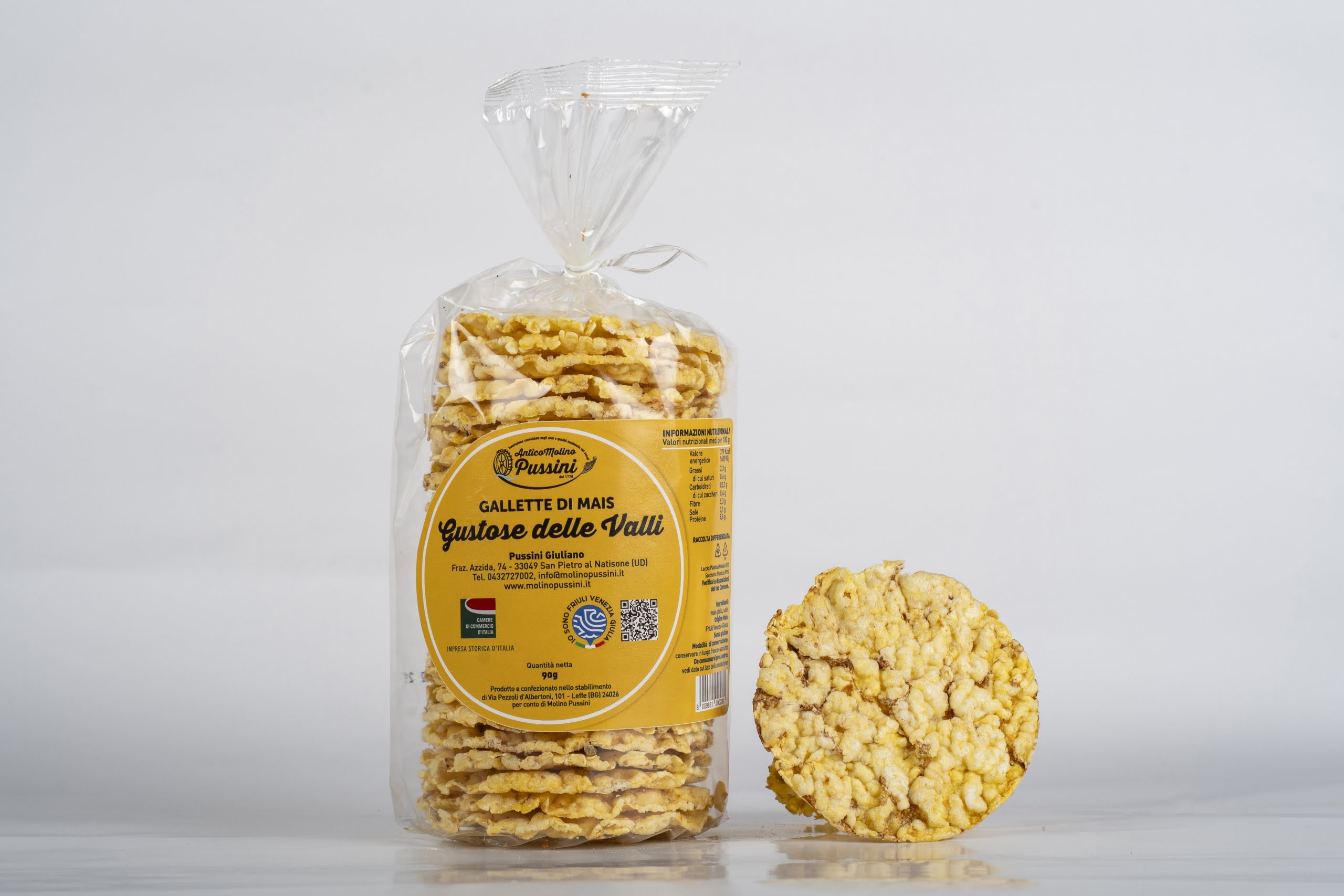 Gallette Gustose delle valli 90g Gallette di mais Gustose delle valli 90g